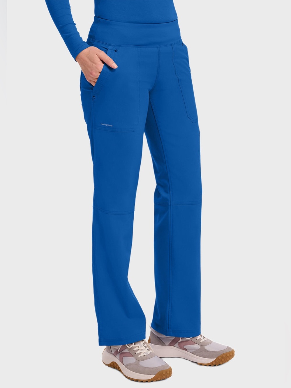 Healing Hands Purple Label Tori Scrub Pant, Royal Blue, Large Petite